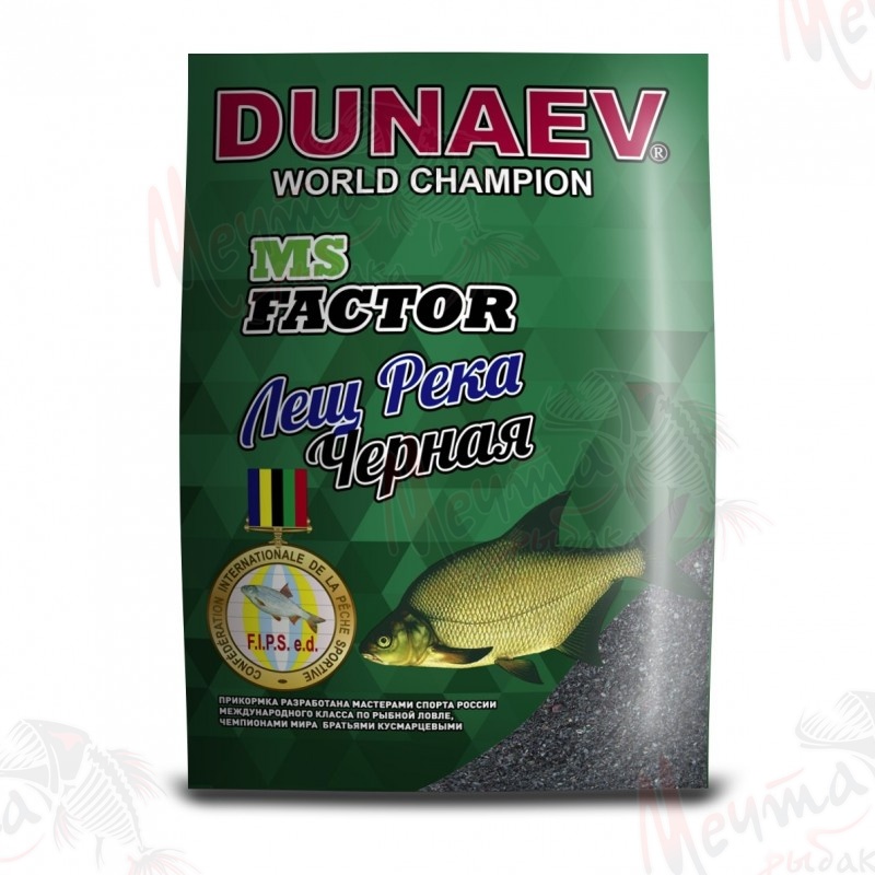 ПРИКОРМКА DUNAEV MS FACTOR 1кг ЛЕЩ РЕКА ЧЕРНАЯ